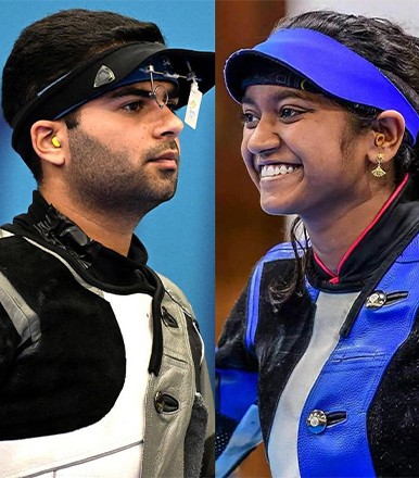 India’s Shooting Stars Arjun & Elavenil Win Gold in 10m Air Rifle